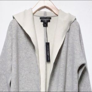 LUXE CASHMERE Hooded Cardigan